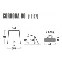 Tent Cordoba, grey/dark grey