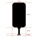 Nillkin Magic Tags QI Wireless Charger Receiver with Micro USB Plug Narrow-Side Up black