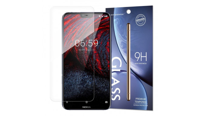 Tempered Glass 9H Screen Protector for Nokia 6.1 Plus / Nokia X6 2018 (packaging – envelope)