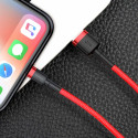 Baseus Cafule Cable Durable Nylon Braided Wire USB / Lightning QC3.0 1.5A 2M red (CALKLF-C09)