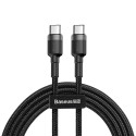 Baseus Cafule Cable Durable Nylon Braided Wire USB-C PD / USB-C PD PD2.0 60W 20V 3A QC3.0 2M black-g