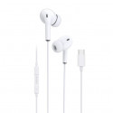 Dudao in-ear earphone USB Type C headset with remote control white (X14T white)