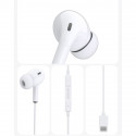 Dudao in-ear earphone USB Type C headset with remote control white (X14T white)