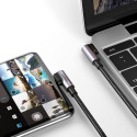 Ugreen Elbow USB Type C - USB Type C Cable Power Delivery Quick Charge FCP 3 A 1 m gray (70529 US323