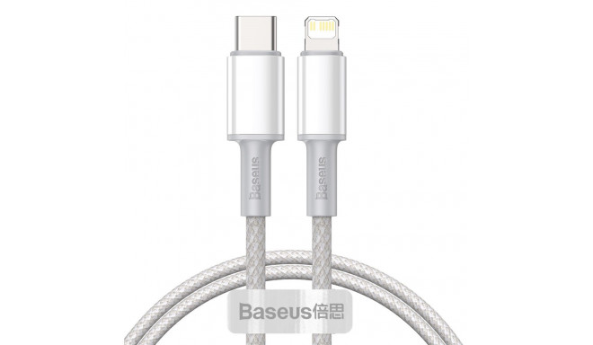 Baseus CATLGD-02 Lightning - USB-C PD cable 20W 480Mb/s 1m - white