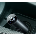 Baseus Bluetooth 5.0 FM Transmiter car charger 2x USB 3 A 18 W PPS Quick Charge 3.0 AFC FCP silver (