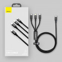 Baseus Rapid 3in1 USB Typ C - USB Typ C / Lightning / micro USB cable 20 W 1,5 m green (CAMLT-SC06)