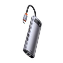 Baseus Metal Gleam 8in1 multifunctional HUB USB Type C - USB Type C Power Delivery 100 W / HDMI 4K 3