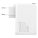 Baseus GaN2 Pro fast wall charger 100W USB / USB Typ C Quick Charge 4+ Power Delivery white (CCGAN2P