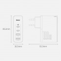 Baseus GaN2 Pro fast wall charger 100W USB / USB Typ C Quick Charge 4+ Power Delivery white (CCGAN2P