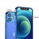 Joyroom New Beauty Series ultra thin case with electroplated frame for iPhone 12 Pro blue (JR-BP743)