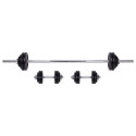 Barbell and Dumbbell Set with a Case inSPORTline 50 kg