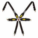 Harness with 6 fastening points Fia Racing OCC Motorsport (Black)