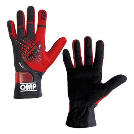 Children's Driving Gloves OMP MY2018 Sarkans Melns (4)