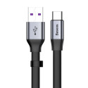 Baseus Simple HW Quick Charge Charging Data Cable USB For Type-C 5A 40W 23cm gray (CATMBJ-BG1)