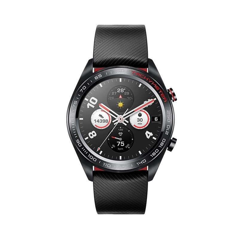 Huawei Honor Watch Magic lava black and red Silicone Strap TLS