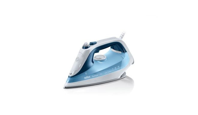 Braun TexStyle 7 Pro Dry & Steam iron Eloxal soleplate 2600 W Blue, White