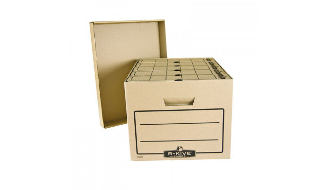 Arhiivikarpide konteiner Fellowes 260x415x325mm, pruun kartong 3Re