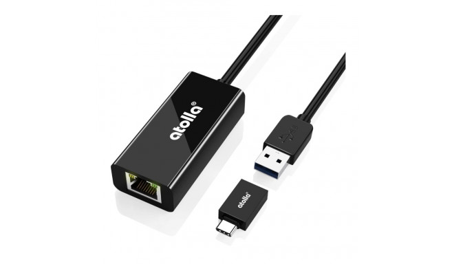 Ethernet to USB adapter Atolla USB RJ45 A2 1000 Mbps (Refurbished A+)