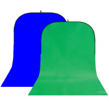 StudioKing taust 150x400cm, roheline/sinine (BBT-10-07)