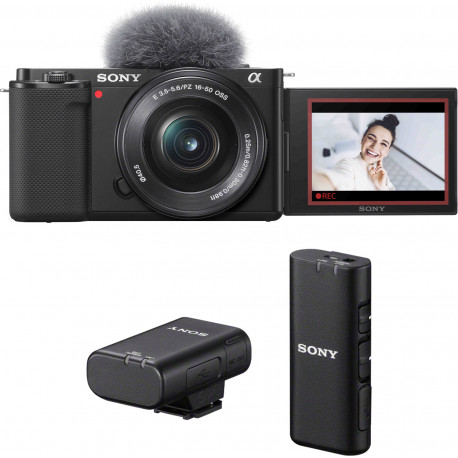 Sony ZV-E10 + 16-50mm + juhtmevaba mikrofon