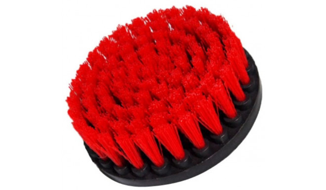 Kornely cleaning brush for drill Stiff 13cm, red