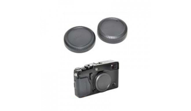 Caruba rear lens cap & body cap Fuji X Mount