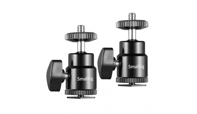 SmallRig 2059 1/4" Camera Hot shoe Mount met Extra 1/4" Schroef (2 stuks)