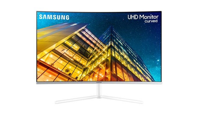 Samsung 32" Curved UHD high resolution monitor (White)