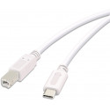 Vivanco cable USB-C - USB-B 3m, white (45356)