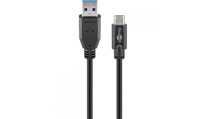 Goobay | Ümar kaabel | Sünkroonimis- ja laadimiskaabel Super Speed USB-C kuni USB A 3.0 | 67999 | US
