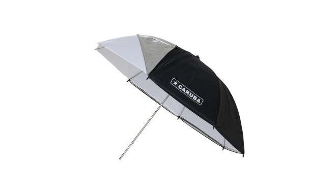 Caruba umbrella 81cm / 32", black/silver