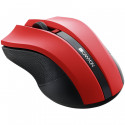 CANYON MW-5 2.4GHz wireless Optical Mouse with 4 buttons, DPI 800/1200/1600, Red, 122*69*40mm, 0.067