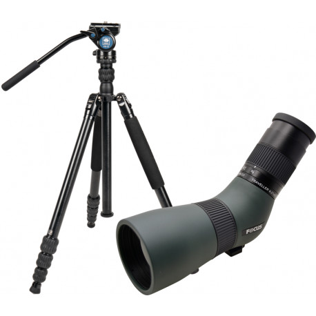 Focus vaatetoru Traveller 9-27x56 + Sirui Traveler 7VA