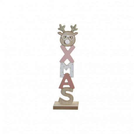 Dekoratiivkuju DKD Home Decor Jõulud Puit (3 pcs) (9 x 7 x 30.5 cm)