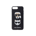 Karl Lagerfeld case for iPhone 7 Plus / 8 Plus KLHCI8LKICKC black hard case Karl and Choupette