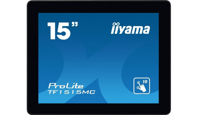 iiyama TF1515MC-B2, LED monitor (black, WVGA, HDMI, touchscreen)