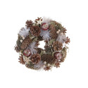 Advent wreathe DKD Home Decor Sheets (26 x 26 x 9 cm)