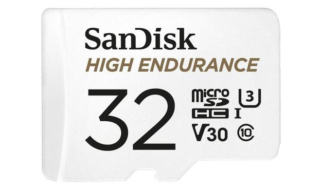 Sandisk карта памяти microSDHC 32GB High Endurance UHS-I Class 10 V30