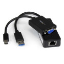 StarTech.com Lenovo ThinkPad X1 Carbon VGA and Gigabit Ethernet Adapter Kit - MDP to VGA - USB 3.0 t