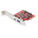 StarTech.com 2-Port 10Gbps USB-A & USB-C PCIe Card - USB 3.1 Gen 2 PCI Express Type C/A Host Con
