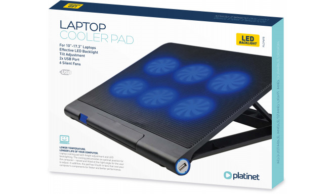 Platinet охлаждающая подставка для ноутбука PLCP6FB