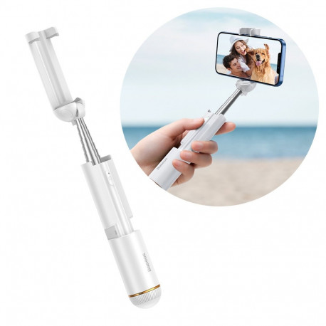 Baseus Ultra mini Telescopic Selfie Stick with remote control and Bluetooth White (SUDYZP-G02)