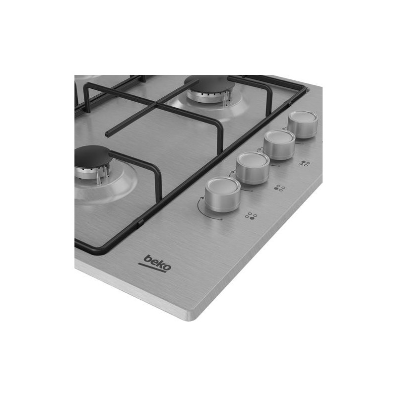 Beko HIBG64120SX Hob Stainless Steel Built-in 60 Cm Gas 4 Zone(s ...