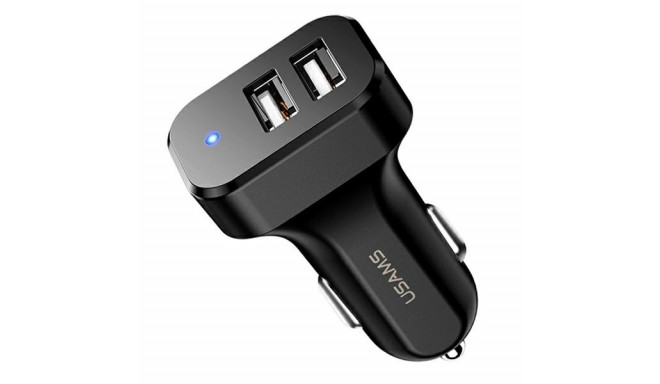 USAMS Car Charger 2xUSB C13 Only Head