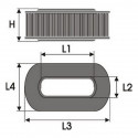 Gaisa filtrs Green Filters R083234