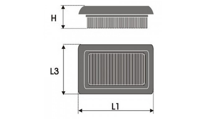 Air filter Green Filters P960143