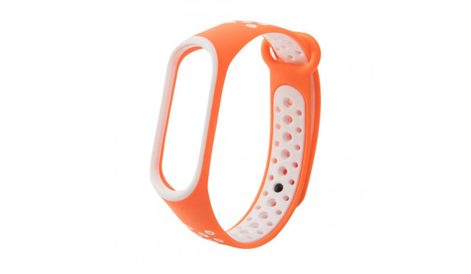 Replacment band strap for Xiaomi Mi Band 4 / Mi Band 3 Dots orange-white