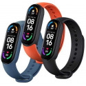 Xiaomi Mi Band 5/6 wristband, black/orange/blue