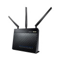 ASUS RT-AC68U wireless router Gigabit Ethernet Dual-band (2.4 GHz / 5 GHz) Black